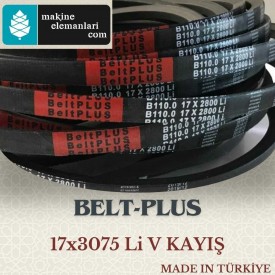 V-17x3075 Li BELTPLUS KAYIŞ (DÜZ) (TÜRK MALI) 17*3075